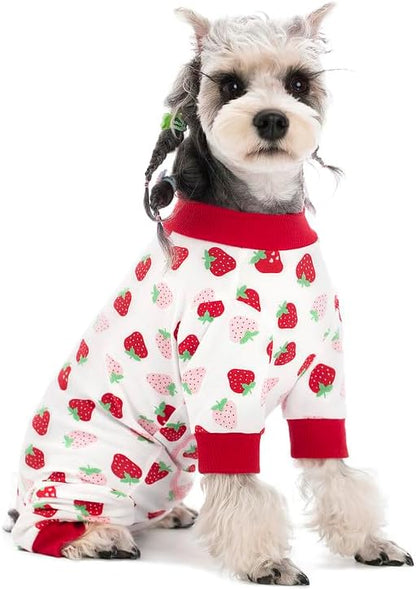 Dog Surgery Recovery Suit, Dog Onesie for Surgery Female Male Dogs, Dogs Pajamas Long Sleeve, Small Dogs Onesie, Abdominal Wound Bandages Surgical Suit, Cat Recovery Suit for Shedding Skin Disease
