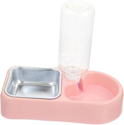 Milisten 1set Detachable Automatic Pet Feeder Dual Bowls for Cats and Dogs Convenient Hanging Design for Easy Cleaning and Refilling for Home and Pet Shops Box