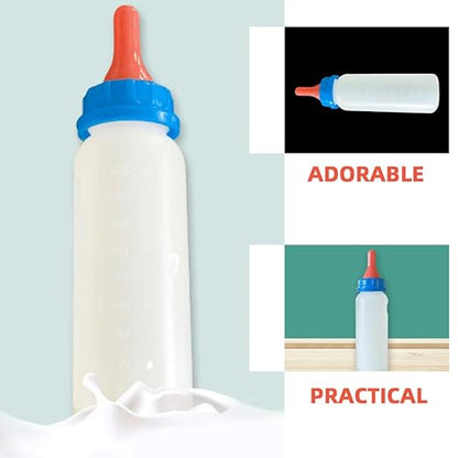 4pcs Pet Feeding Bottles Set Kitten Lamb Piglet Nursing Bottles Calf Milk Feeder for Animals