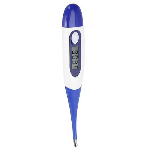 Portable Livestock Pet Thermometer with Electronic Display, Accurate Measurement for Pigs, Cats & Dogs, Included