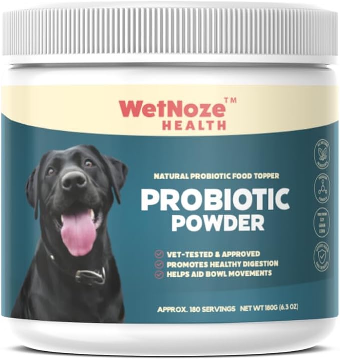 Probiotics for Dogs Digestive Health (Chicken & Bacon) - Dog Probiotic Powder Relieve Diarrhea, Constipation, & More - Dog Calming Treats – Maximum-Strength Dog Digestive Support