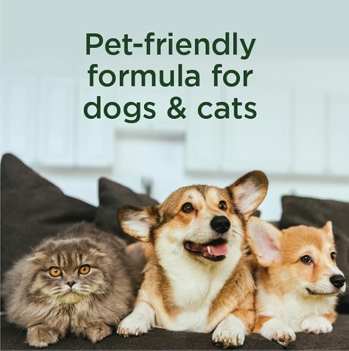 SimpleSource® Flea & Tick Home & Pet Spray, Powered by Plants, Kills Fleas, Flea Eggs, Flea Larvae, & Ticks, Kills & Repels Mosquitos, 32oz Bottle