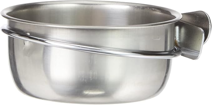 Nobby Stainless Steel Bowl with Srew Fixation, 300 ml, 9.5 cm