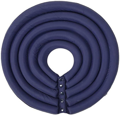 Dog Cone Collar, Inflatable Dog Neck Donut Collar Alternative After Surgery, Soft Protective Recovery Cone for Small Medium Large Dogs and Cats Puppies - Alternative Collar (Dark Blue,M)