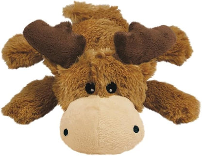 KONG Cozie Marvin The Moose Plush Dog Toy and Medium Cozie Baily The Blue Dog Toy Bundle