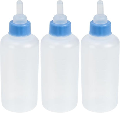 TOYANDONA 3Pcs Cat Nursing Bottles for Kittens Dog Milk Feeding Bottles Leak Design Easy to Use for Pet Feeding for Newborns and Puppies