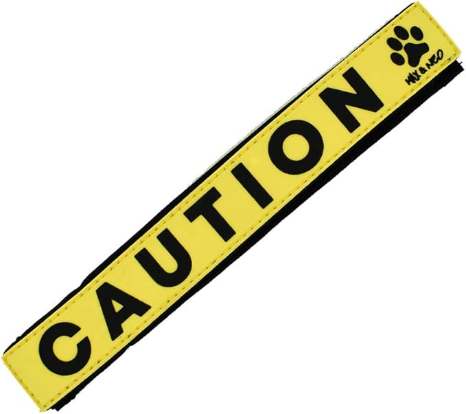Max and Neo Leash Sleeves Caution - We Donate 1 for 1 to Dog Rescues for Every Product Sold (2 Sleeves, Caution)