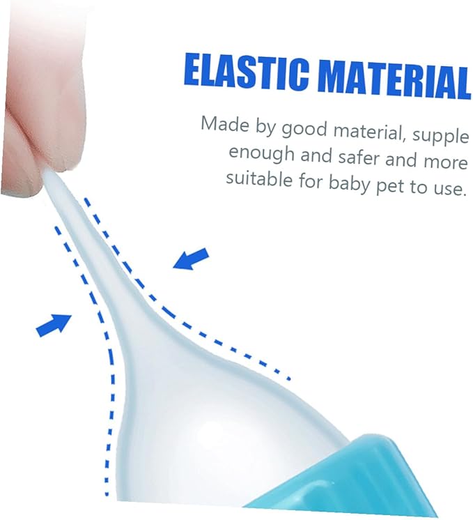 GANAZONO 2Pcs Kitten Milk Bottles with Silicone Nipples for Nursing Cats and Puppies Portable Lightweight Manual Feeder Kit with Leak-Resistant Design for Small Pets Easy to Clean and Carry