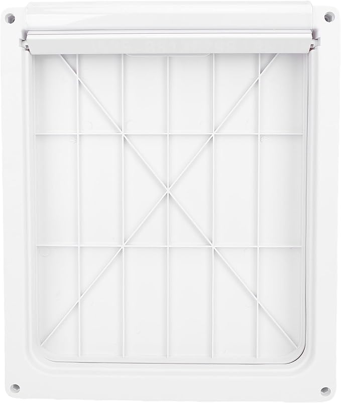 Focket Dog Door, High Strength Large Dog Door Weatherproof Pet with Transparent Flap for Stairs Doorways House (L)