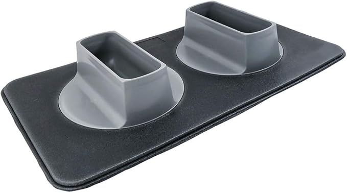 Ear Clear Dog Bowl and Mat Set, No Spill Food and Water Bowls with Mat, Perfect Feeding Tray Set for Long Eared Dog or Breeds, No Mess Dog Bowl 36 oz Feeder Bowl Set, Hounds, Cocker Spaniels, Setters