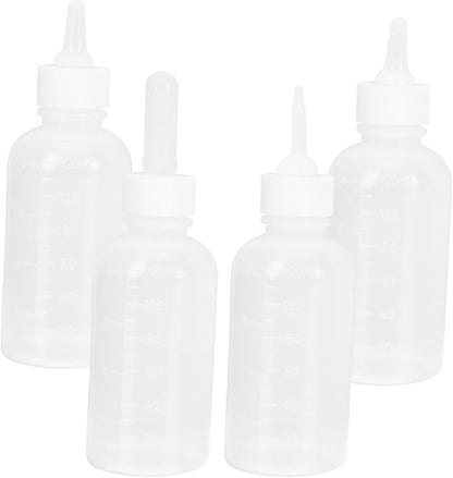 Abaodam 120ml PET Nursing Bottle for Kittens and Puppies Reusable Cat and Dog Milk Feeding Bottle Kit Replacement Nipples for Small PET Care