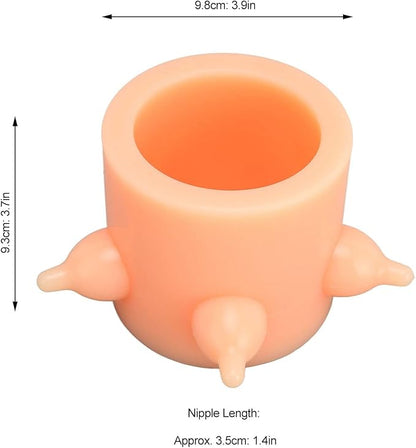 Puppy Nursing Bowl Wide Bore Pet Milk Feeder with Multiple Nipples for Baby Pet Kitten