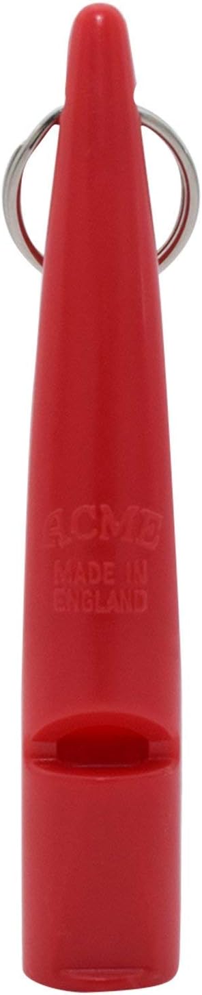 ACME The Dog Training Whistle Number 211.5 Medium High Pitch, Single Note | Good Sound Quality, Weather-Proof Whistles | Designed and Made in The UK (Carmine Red)