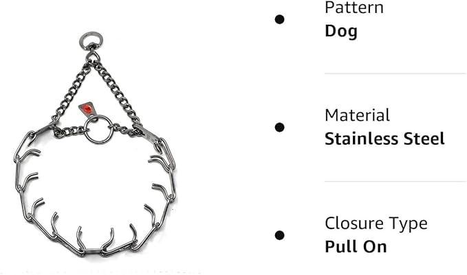 Herm Sprenger Stainless Steel Prong Dog Training Collar with Swivel Ultra-Plus Pet Pinch Collar No-Pull Collar for Dogs Made in Germany 2.25mm x 16in Small