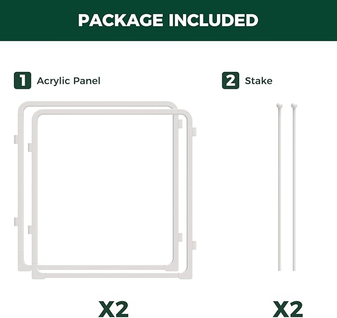 FXW AuraSpace Pro Acrylic & Wire Mesh Indoor Dog Playpen, 24" Height 2 Acrylic Panels Metal Dog Pen for Puppies & Small Dogs, White│Patented