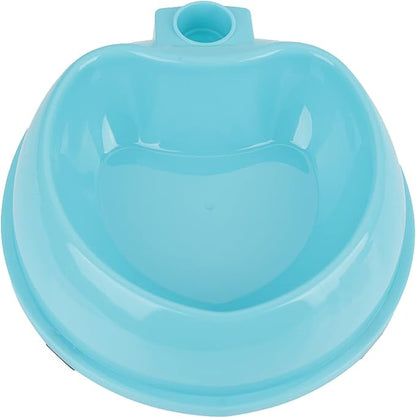 Adjustable Dog Bowl Feeder, Food Grade Plastic Pet Drinking Water Bottle and Food Dish Set with Adjustable Height, for Small Medium Large Dogs (Blue)