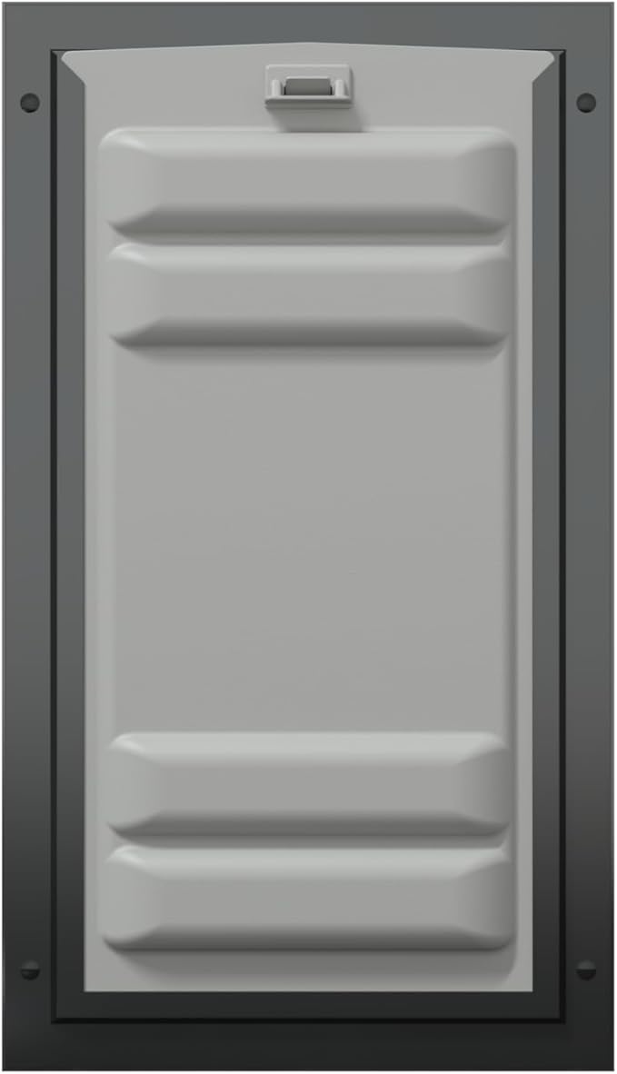 Endura Flap Double Flap Pet Door for Door Installations | Stylish for Interior & Exterior Doors | Durable Aluminum Frame & Weatherproof Dual-Layer Flap | Black, Large, Double Flap