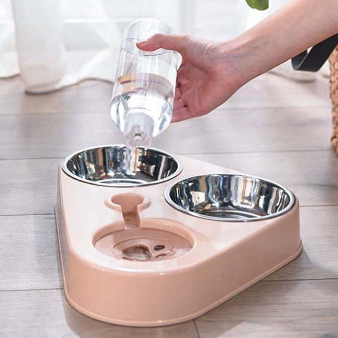 Dog Bowls Eco-Friendly Non-Skid Cat Bowls Pet Supplies Water Dispenser Dog Cage Accessory Pet Feeding Feeder Dog Supplies(Green)