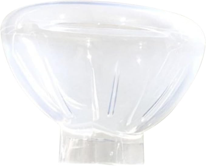 Pet Masque for Dogs Cats - Veterinary Inhalation | Adjustable Soft Transparent Chamber with Tube Connector, Animal Respiratory Health Care Tool 6.89x2.76x2.76 in