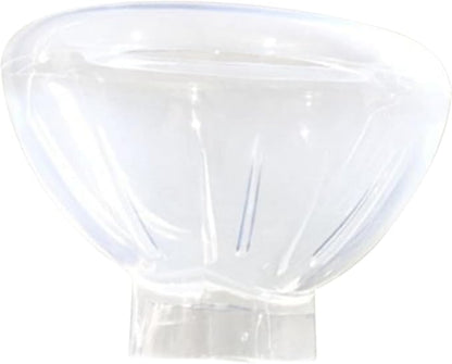 Pet Masque for Dogs Cats - Veterinary Inhalation | Adjustable Soft Transparent Chamber with Tube Connector, Animal Respiratory Health Care Tool 6.89x2.76x2.76 in