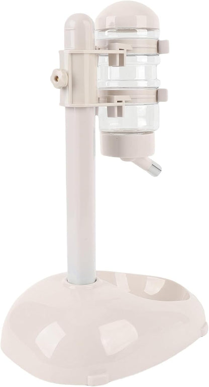 Pssopp Dog Standing Water Dispenser Feeder, Automatic Feeders Capacity Pet Standing Water Dispenser Feeder for Playful Pets Dog, 500ml Automatic Pet (Beige)