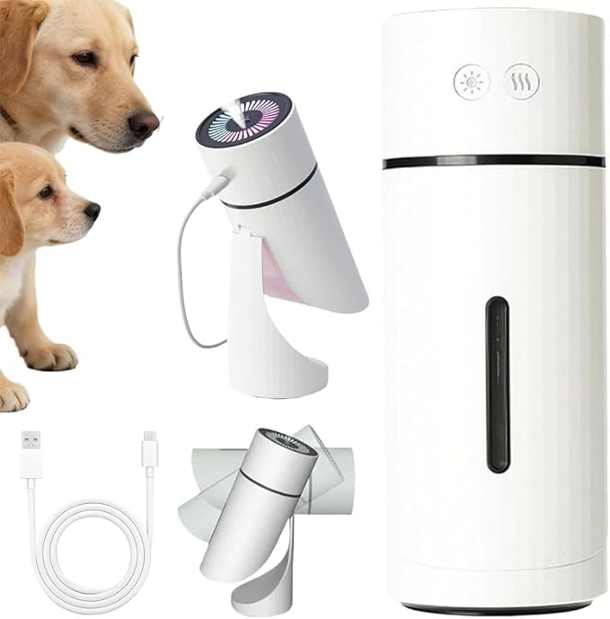 2.0 Dog Humidifier - Dog Humidifier for Collapsed Trachea Small Dogs,Dog Humidifiers with Whisper-Quiet/90° Adjustable Mist,Pet Humidifiers for Dogs Cats Pets,Creates a Safe,Moisturized Environment