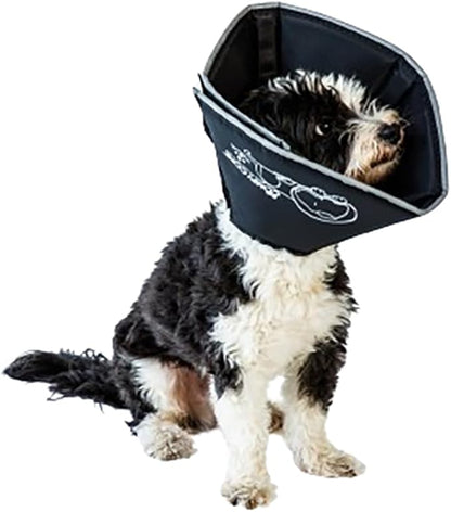 All Four Paws Comfy Cone Pet Cone for Dogs, Cats, X-Large, Black - Comfortable Soft Dog Cone Collar Alternative for After Surgery, Wound Care, Spay, Neuter - Dog and Cat Recovery Elizabethan-Collar