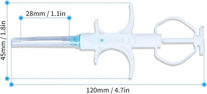 134.2KHz Pet Temperature Monitoring Glass Chip FDX-B Animal Temperature Microchip Syringe for Cat Dog (2.12X12mm)