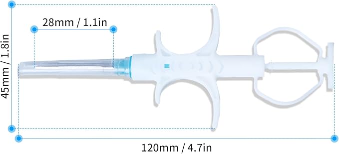 134.2KHz Pet Temperature Monitoring Glass Chip FDX-B Animal Temperature Microchip Syringe for Cat Dog (1.4X8mm)