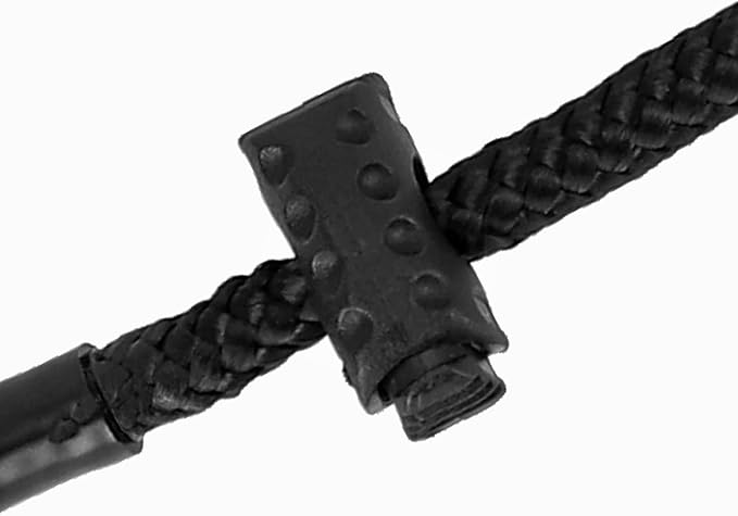 Dingo Gear Choke Collar for Dog Training Handmade of Cord with A Limiter, Waterproof Black S04059, (XXL)