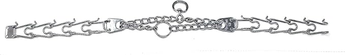 Herm Sprenger Prong Dog Training Collar, 3.2mm x 23in Medium, Ultra-Plus Chrome Plated Steel Pet Pinch Collar No-Pull Collar for Dogs Anti Pull Training Collar Made in Germany