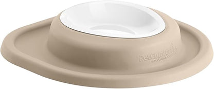 WeatherTech Single Low Pet Feeding System w/Plastic Dog/Cat Bowls - 8 oz (1 Cup) Tan (PSL0801TN)