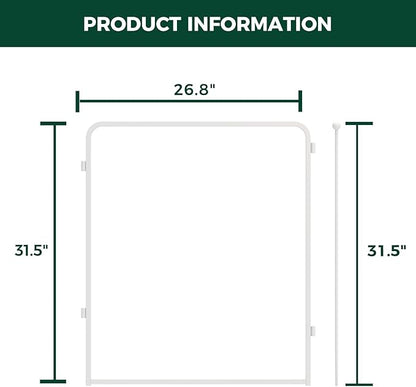 FXW AuraSpace Pro Acrylic Indoor Dog Playpen, Heavy-Duty with Metal Frame, 32" Height 2 Panels for Small and Medium Dogs, White│Patented