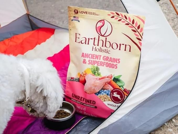 Earthborn Holistic Unrefined Roasted Rabbit 25 lb. Ancient Grains & Superfoods Dry Dog Food