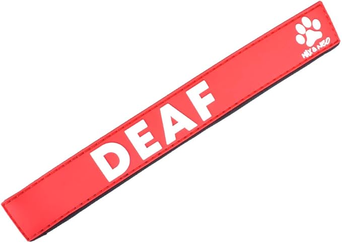 Max and Neo Leash Sleeves Deaf - We Donate 1 for 1 to Dog Rescues for Every Product Sold (1 Sleeve, Deaf)