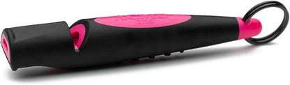 ACME Alpha 211.5 Professional Dog Training Whistle with Enhanced Ergonomic Grip. BPA-Free Plastic. 110 dBA. Long Range. Standardized Frequency. Weatherproof. Made in the UK (Black on Day Glow Pink)