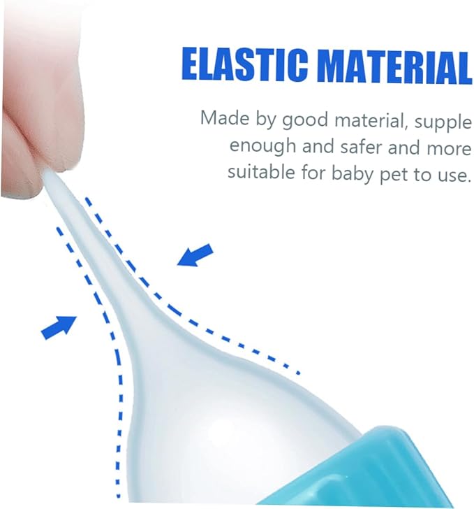 2PCS Kitten Nursing Bottles Silicone Nipples PET Feeder for Kittens and Puppies Milk Container for Newborns Easy to Use