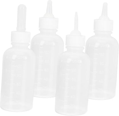 BESPORTBLE 4pcs Pet Feeder Bottle Dog Cat Kitten Puppy Milk Bottle for Easy Feeding and Cleaning