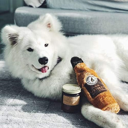 ZippyPaws Happy Hour Crusherz - Interactive Dog Toys to Keep Them Busy, Squeaky Plush Pet Toy for All Breeds, for Small, Medium, & Large Dogs, Drink Themed Crinkle Water Bottle Toy - Whiskey