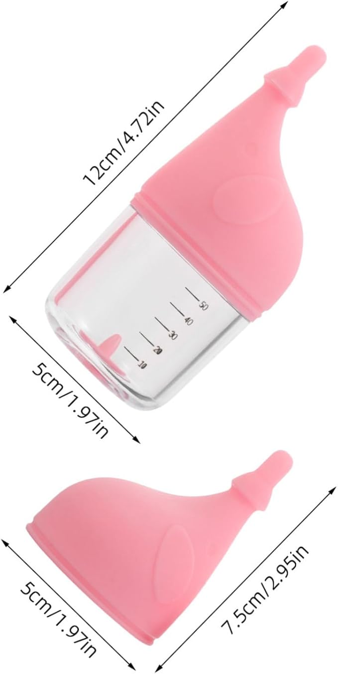 Levemolo Kitten Feeding Bottle Newborn Puppy and Kitten Milk Bottle Choke Nipple Portable for Puppies