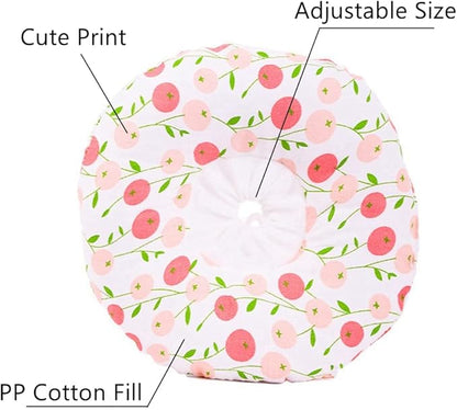 Adjustable Rabbit Protection Cone Collar,Soft Pet Recovery Collar for Rabbits/Chinchilla/Guinea Pigs/Kittens After Surgery Wound Healing,Elizabeth Neck E-Collar for Small Animals (XS, Pink Cherry)