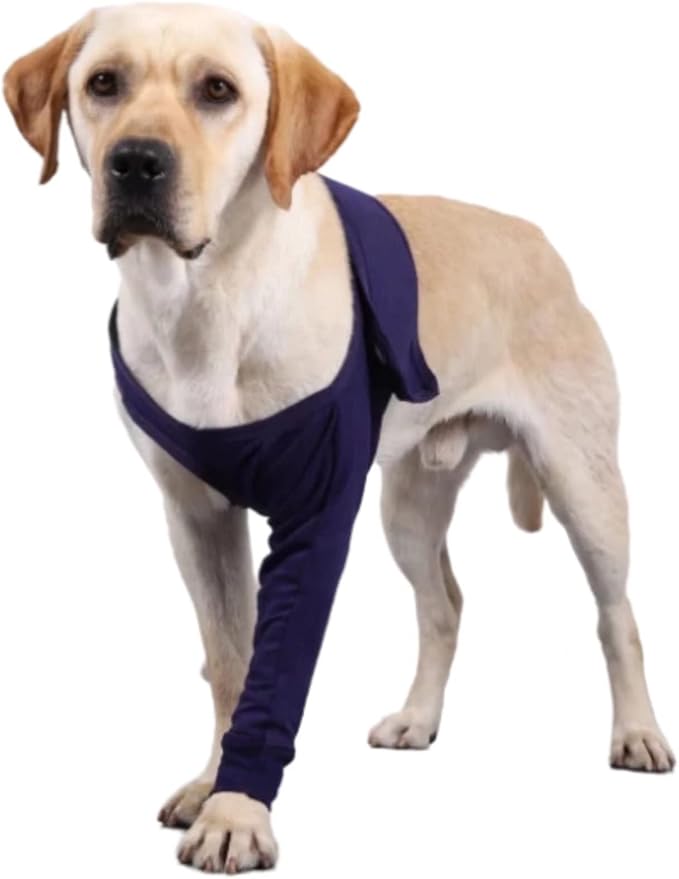 Xqpetlihai Dog Sleeves for Licking Dog Knee Brace After Surgery Wear for Dogs Abrasion Resistant Dog Recovery Sleeve for Dogs Cone Collar Alternative(XL)