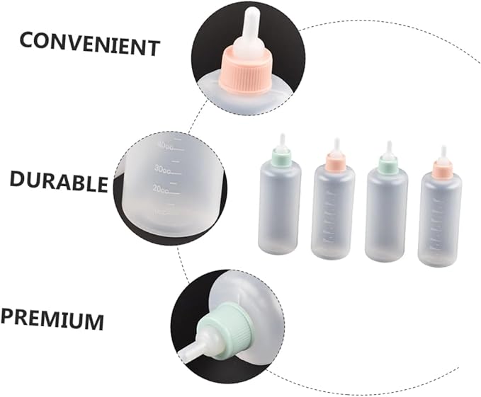 BESPORTBLE 12pcs Dog Products Pet Feeding Bottles Pacifier Silicone Breeding Bottles Milk Replacer for Puppies Safe and Easy to Use