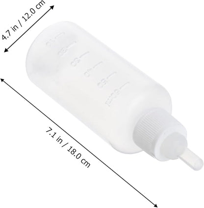 WOONEKY 2sets Pet Nursing Bottle Set for Cats and Dogs Milk Feeder for Puppies and Kittens Easy to Use Safe for Pets Portable Design for Travel