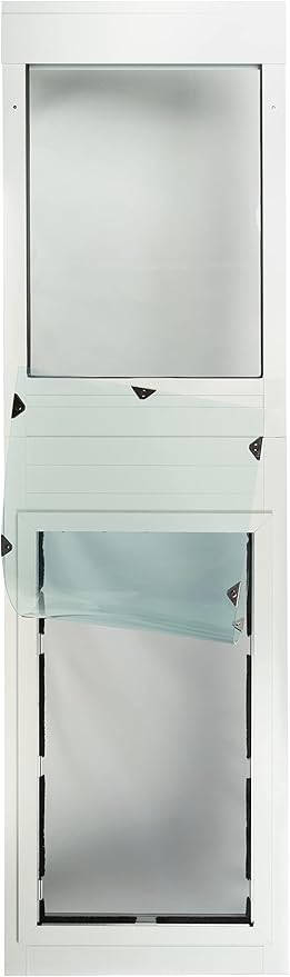 Security Boss Giant Breed Patio Pet Door Large 15 x 28 Flap Insert for Sliding Doors 70-99" Track Heights