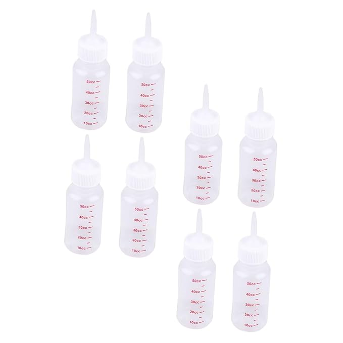 8pcs Newborn Bottle Kitten Nipple Milk Feeder Small Dog Feeding Bottles Portable Pet Accessories for Cats Dogs