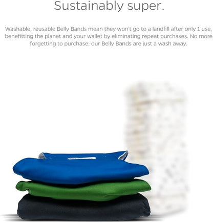 Pet Parents Washable Belly Bands for Dogs (3pack) + Extendrs Durable Dog Diapers & Wraps (X-Small, Gentlemen)