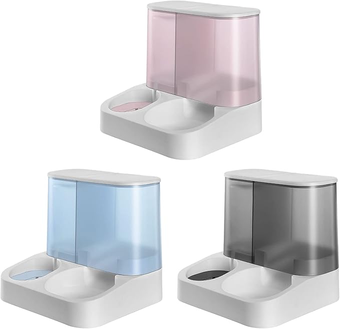 Practical Dog Water Food Bowl Water Dispenser For Pet For Cat Lovely 2 In 1 Dog Feeder Food Container Bowl Pet Waterer Feeder