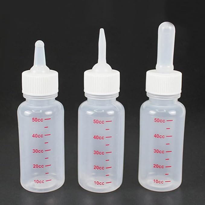 Pet Dog Feeding Bottle: 8Pcs Cat Puppy Small Pets Milk Feeders Medicine Feeding Containers Mini Small Animals Feeding Tools