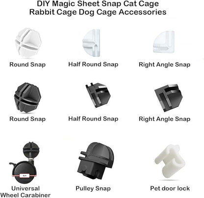 Dog Crate Furniture | 43" XL Dog Cage Furniture | Puppy Crate House with Wheels Tray & Drawer Storage | Metal Indoor Fencing Kennel House | Lockable Dogs Play Pen Cage for Medium Large Dogs